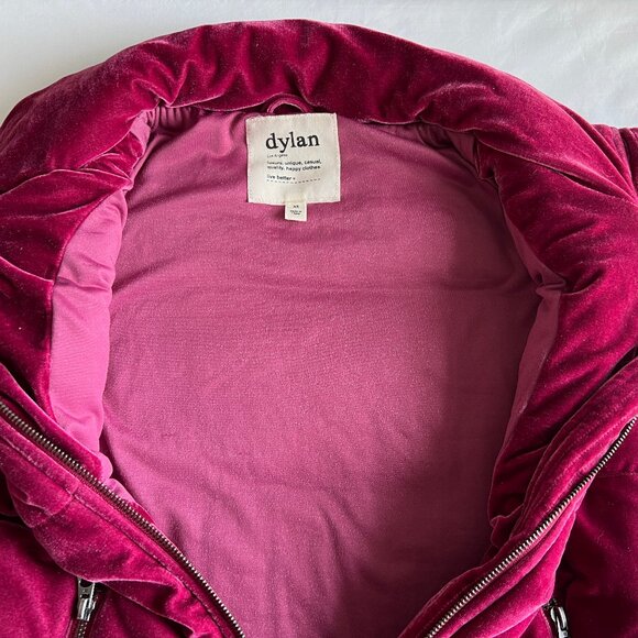 dylan Los Angeles Women's Velour Pink Puffer Vest, Size XS, Excellent Condition! - Picture 6 of 13